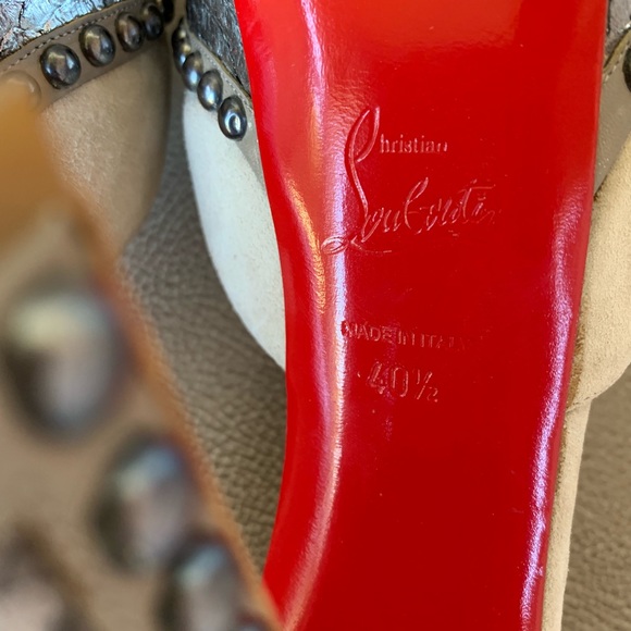 💯🆑LUXURA 140 SUEDE PYTHON TAUPE/GRAY/SILVER 40.5 - Picture 8 of 8